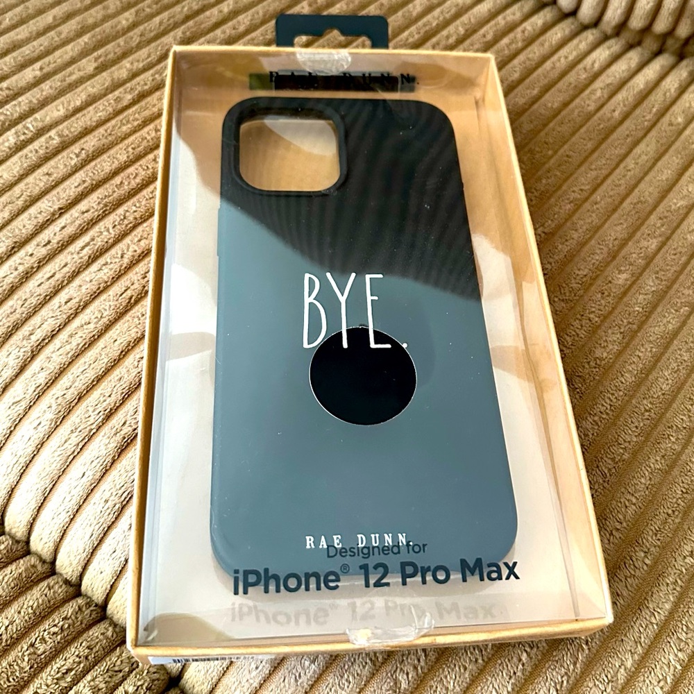 NIB Rae Dunn iPhone 12 Promax phone case